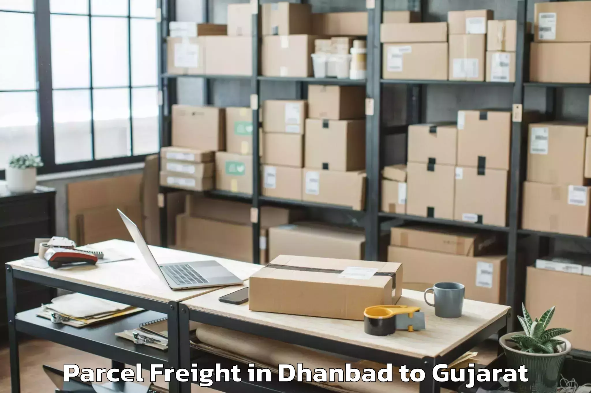 Book Your Dhanbad to Limkheda Parcel Freight Today